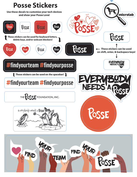 Sticker Sheet Posse Love